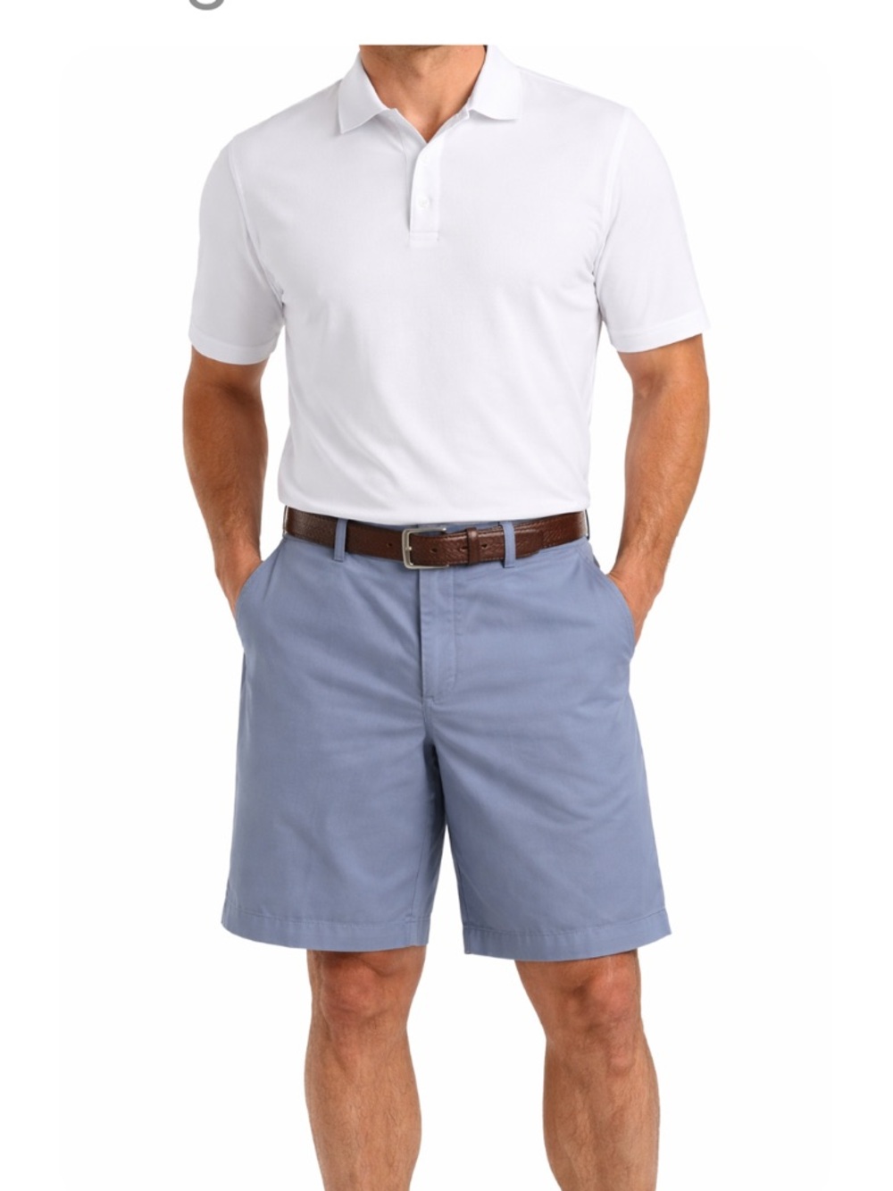 Oak Hill DXL Men’s Blue Cotton Waist Relaxer Shorts Size 46 NWOT